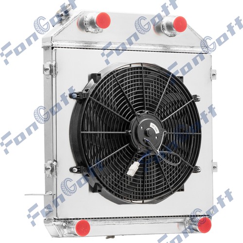 New row radiator shroud - 3-row, fan