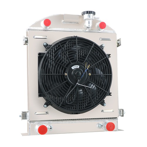 Row aluminum radiator shroud - 4-row,
